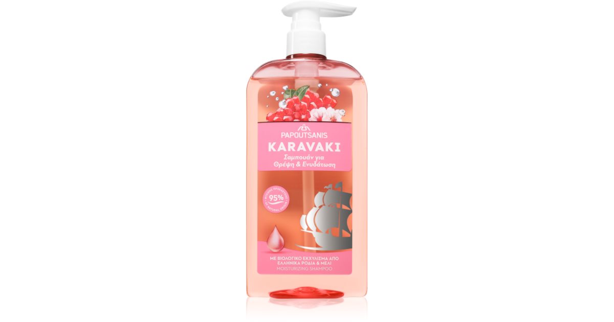 PAPOUTSANIS Karavaki Nutrition & Hydration nourishing shampoo 600 ml