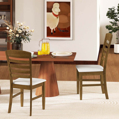 Wood Dining Chairs (Set of 2 or 4) - Chairs-4