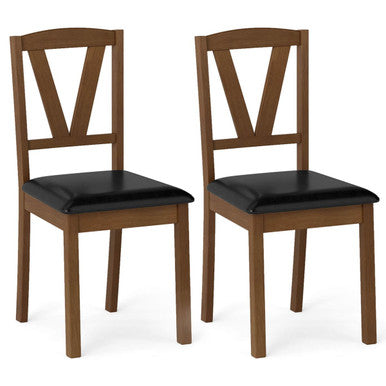 Dining Chairs with Hollowed Surface (Set of 2 or 4) - 2-Piece