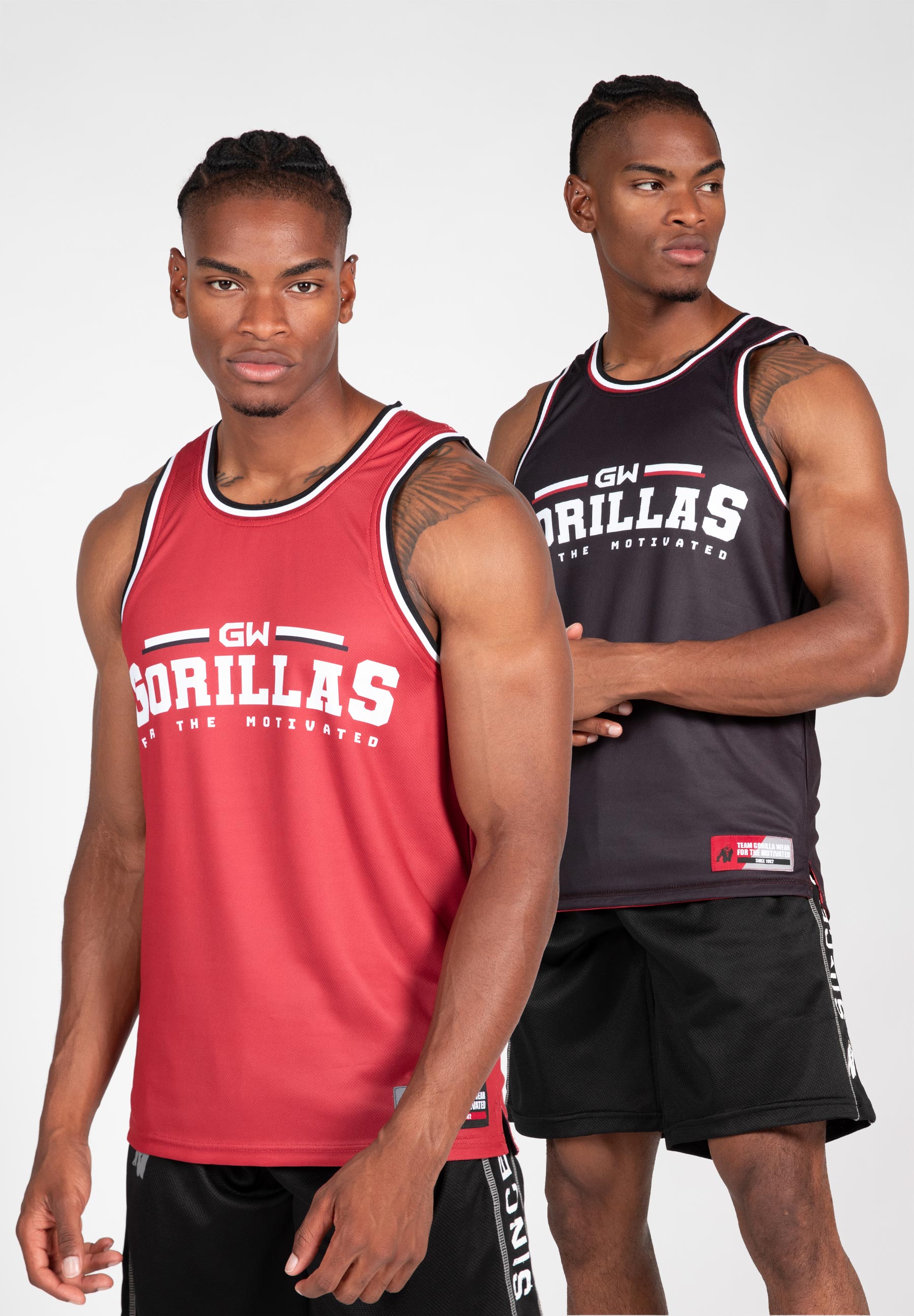 Keene Reversible Tank Top - Red-Black - L