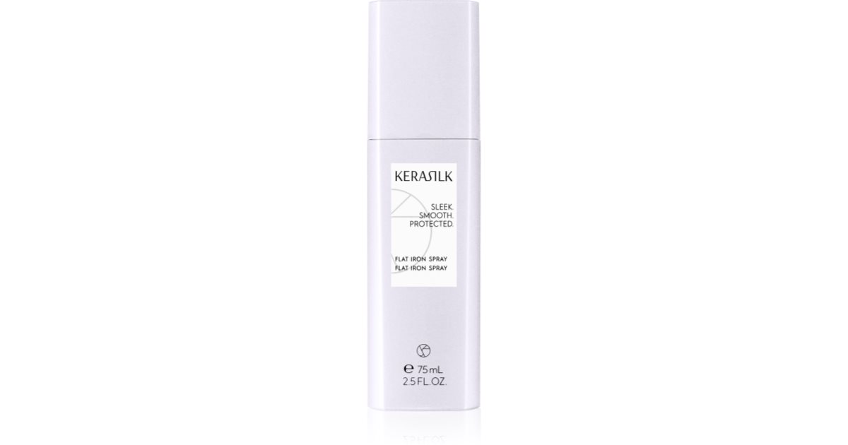 KERASILK Styling Flat Iron Heat Protection Spray for Straighteners and Curling Irons 75 ml