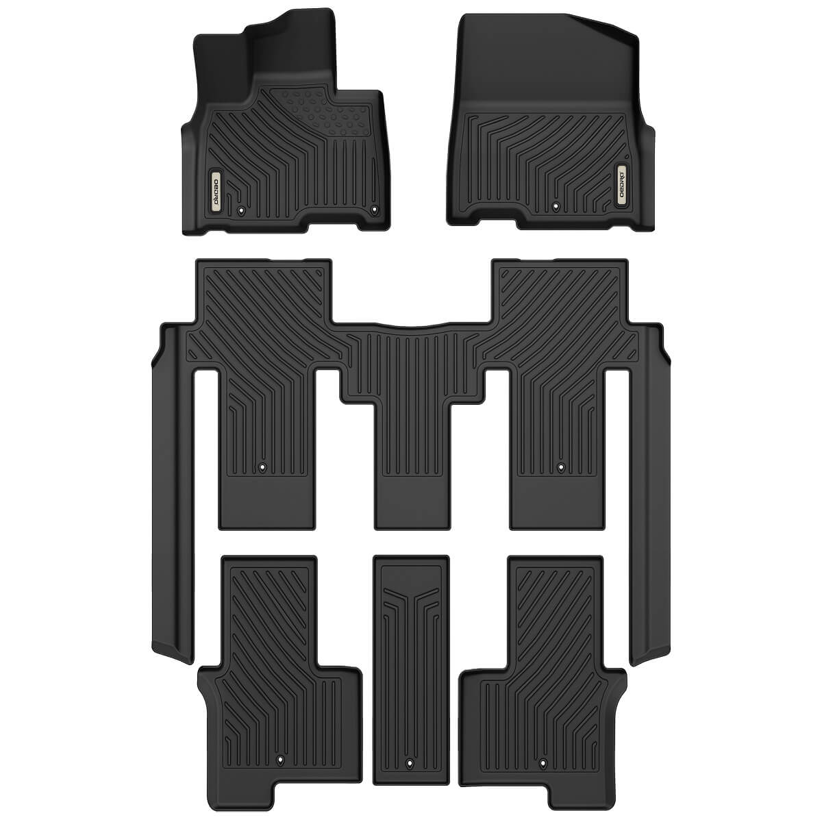 Floor Mats for 2022-2025 Kia Carnival MPV Only Fits 8 Passenger Models| OEDRO®