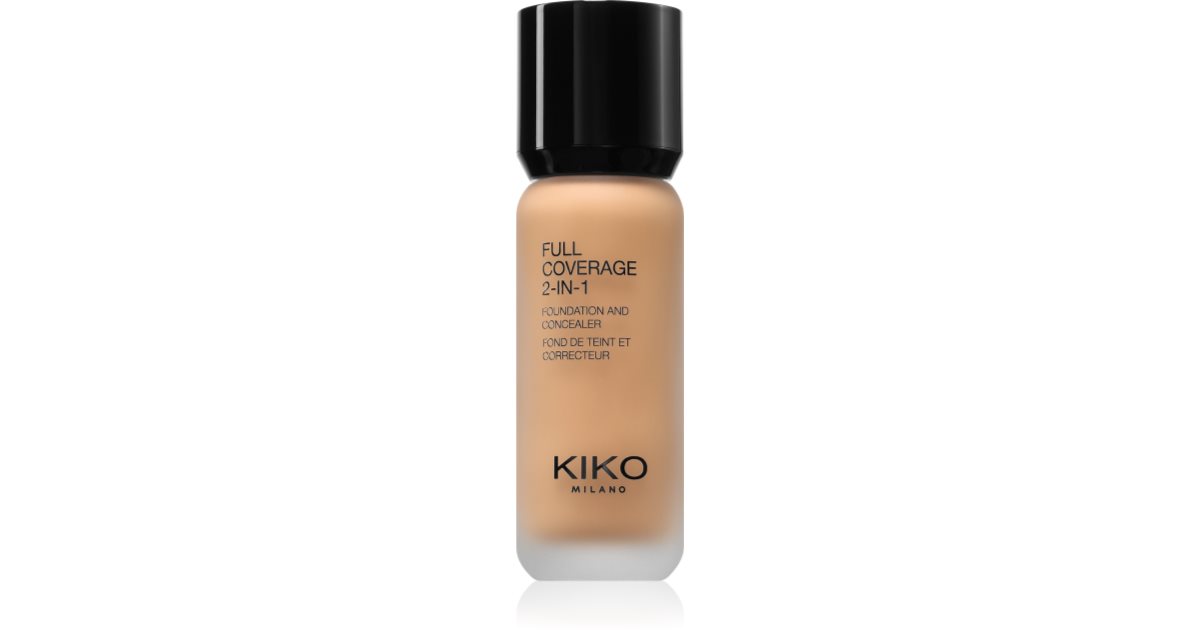KIKO Milano Full Coverage 2-In-1 Foundation & Concealer 2 in 1 Color 40 Warm Beige 25 ml