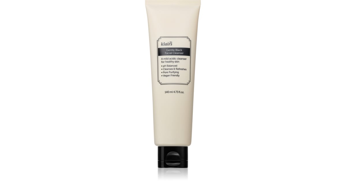 Klairs Gentle Black delikat rensegel for sensitiv hud 140 ml