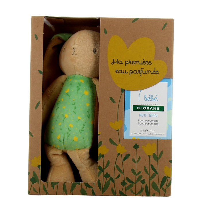 Klorane Baby Gift Set Scented Water My First Petit Brin 50ml + Free Rabbit Plush