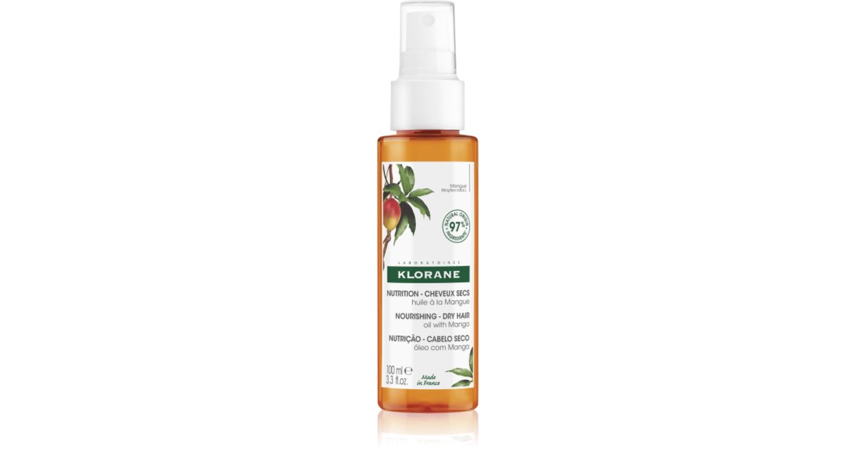 Klorane Nutrition Ulei de mango pentru par uscat 100 ml