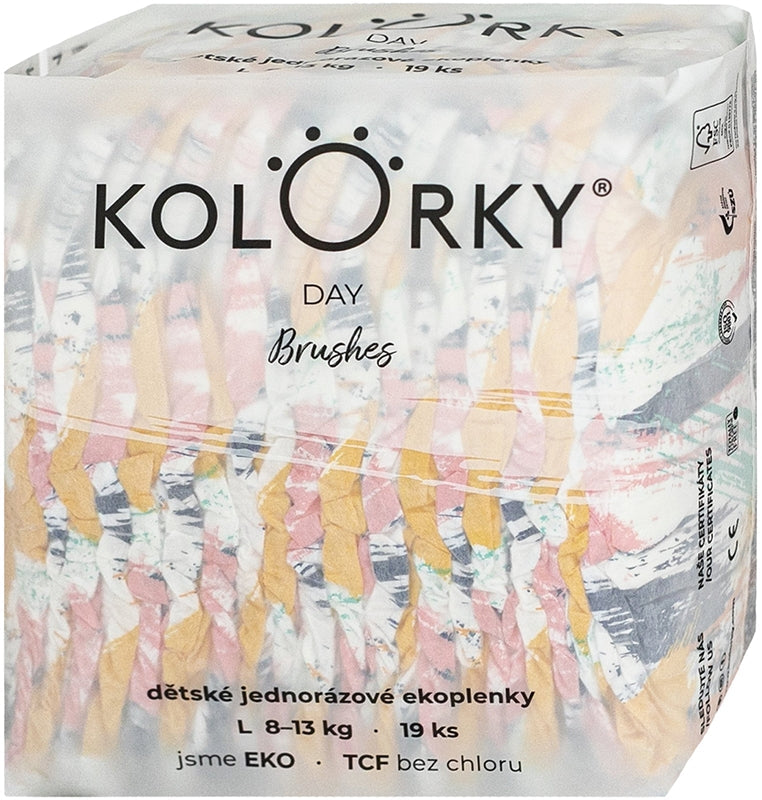 Kolorky Day Brushes Couches jetables ECO taille S 8-13 Kg 19 pièces