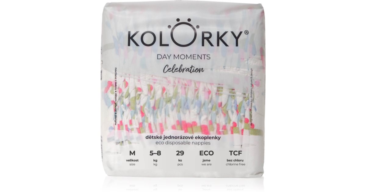 Kolorky DAY Moments Celebration Couches jetables ECO Taille M 5-8 kg 29 pièces