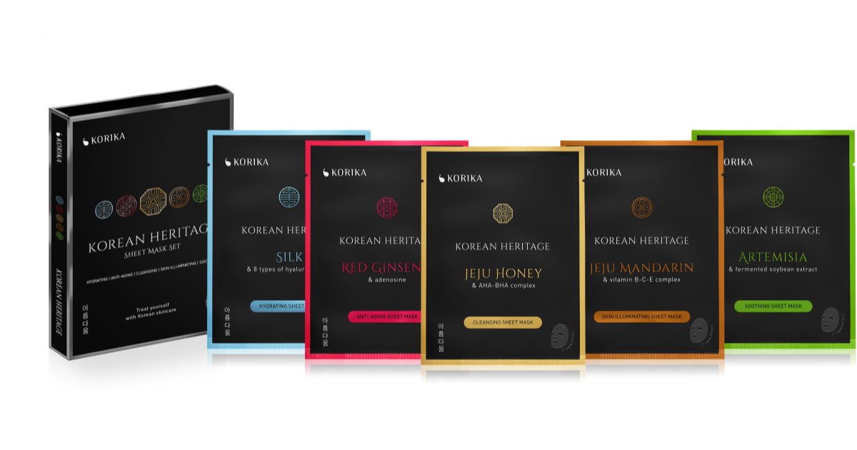 KORIKA Korean Heritage 5pcs Mixed Face Mask Set