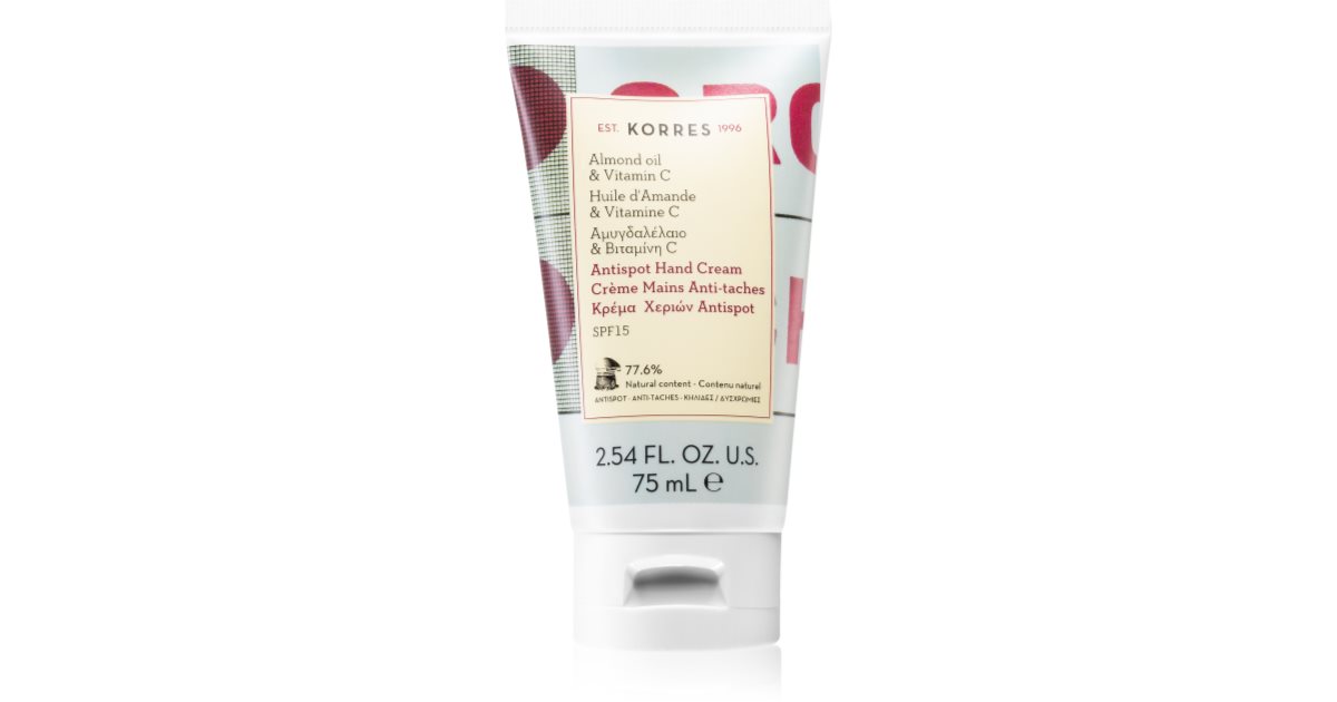 Korres Crema de maini Anti-Pete Migdale Si Vitamina C Spf15 75ml