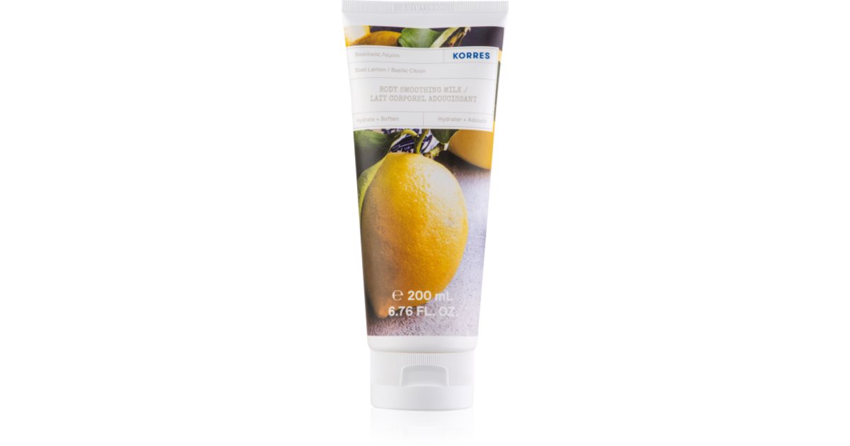 Moisturizing body lotion Basil Lemon (Body Milk) 200 ml