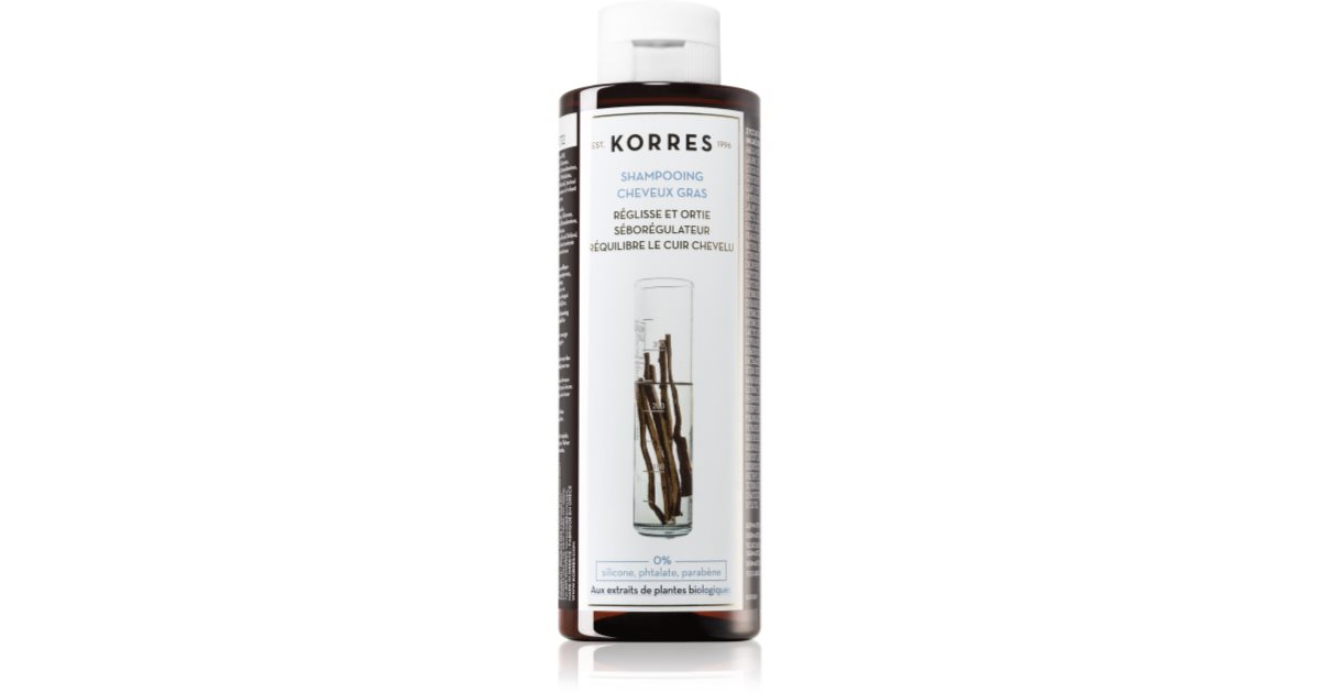 Korres Liquorice and Urtica shampoo for oily hair 250 ml