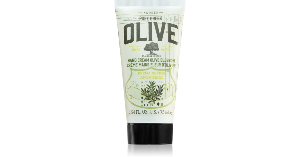 Korres Ren grekisk oliv- och olivblomma handkräm 75 ml