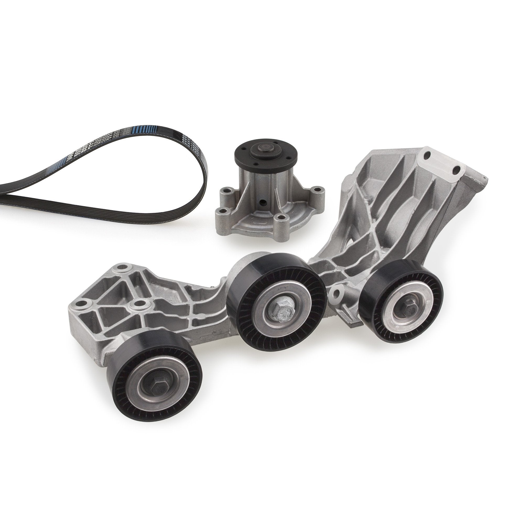 Water Pump + V-Ribbed Belt Set GATES KP45PK1750