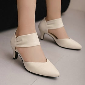 Mulheres Saltos Casamento Festa Trabalho Salto Sabrina Elegante Férias Vintage Camurça Preto Vermelho Azul