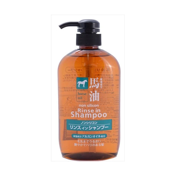 KUMANO COSME - Horse Oil Rinse in Shampoo Non Silicon - 600ml