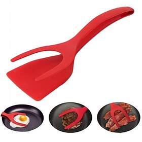 Accessoires de cuisine multifonctionnels 2 en 1, ensembles de gadgets de cuisine, spatule à omelette, spatule de cuisine en silicone pour toast, crêpes, œufs,