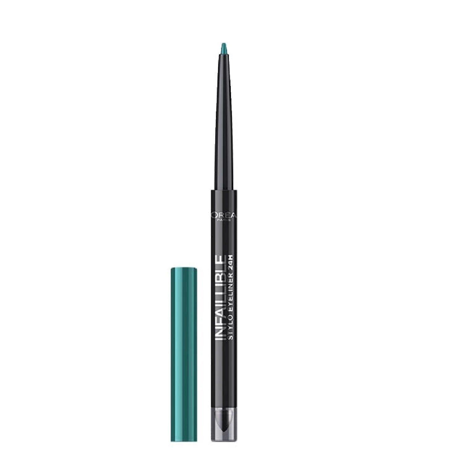 L'Oreal Paris, Infaillible 24H , Waterproof, Contour, matita eyeliner in gel, 313, Irresistible Kaki, 10 g