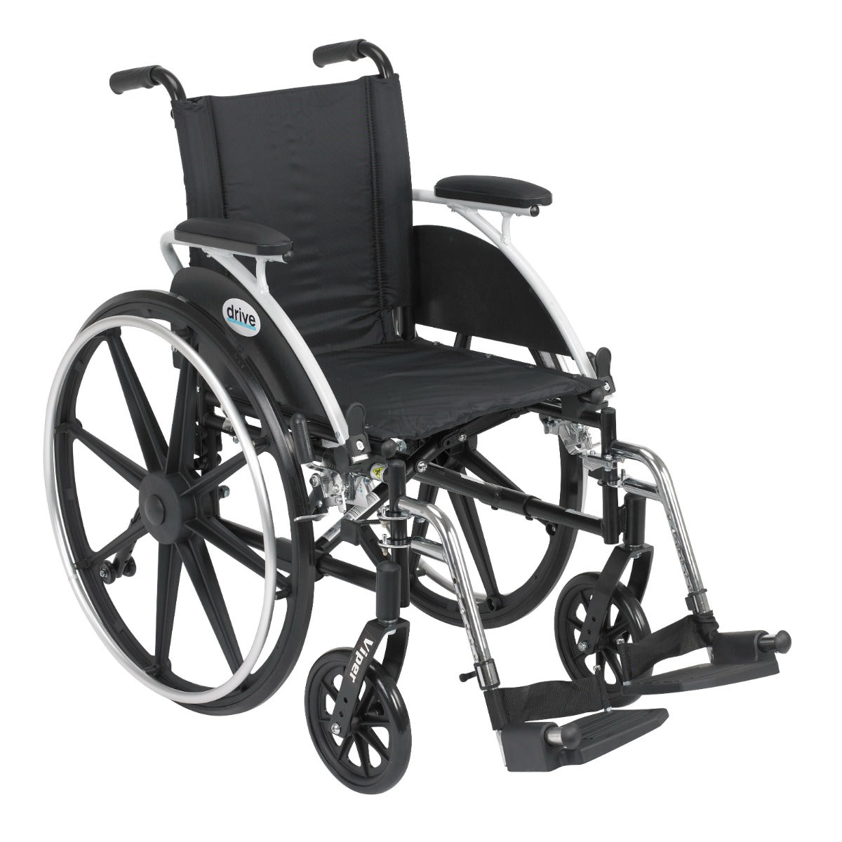 Viper Wheelchair, 14", Desk Arms, Swing-away Legs
