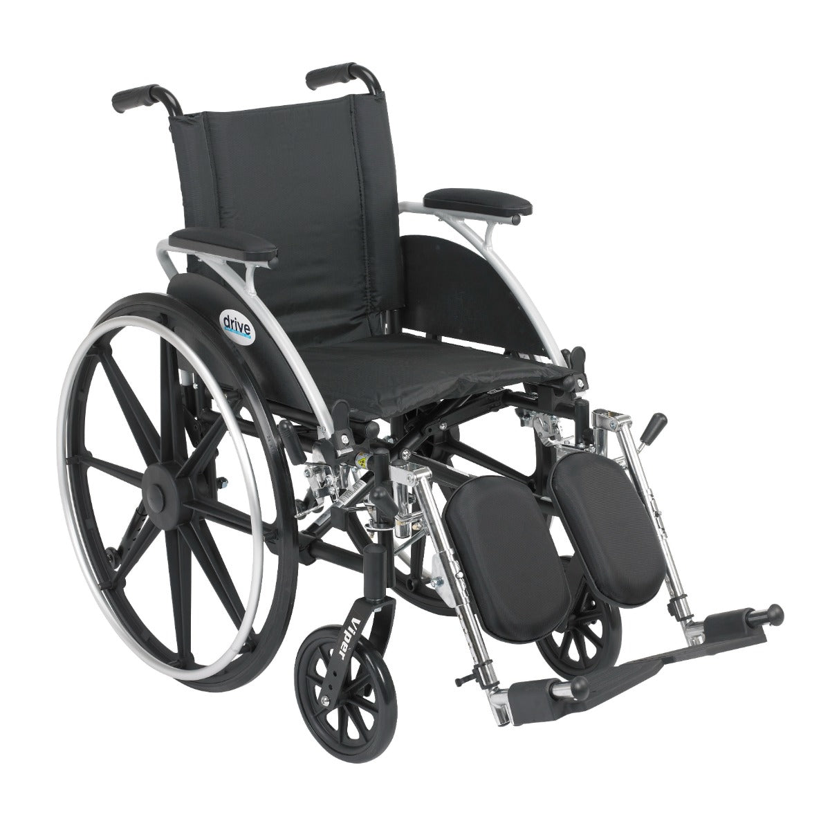 Viper Wheelchair, 14", Desk Arms, Elevating Legs