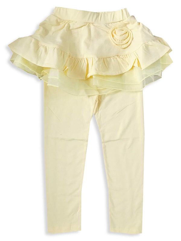 Little Girl's & Girl's Skirted Leggings - Yellow - 7