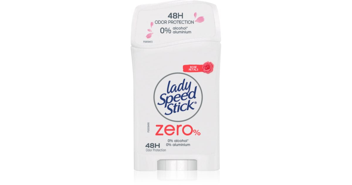 Lady Speed Stick Zero Deodorant solid petale de trandafir fara saruri de aluminiu 40 g