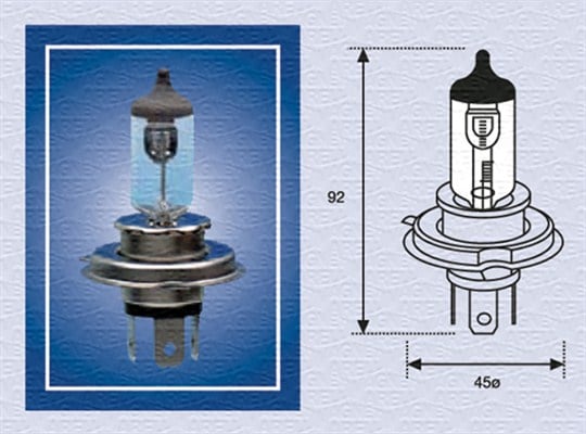 Bulb, spotlight MAGNETI MARELLI 002156100000