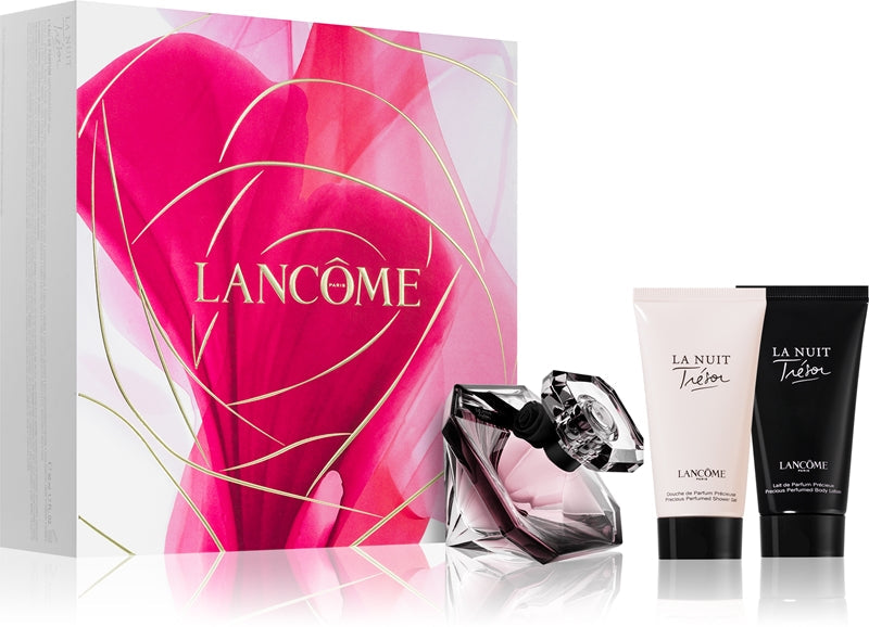 Lancôme La Nuit Tresor gavesett EDP 50 ml, bodylotion 50 ml og dusjgelé 50 ml