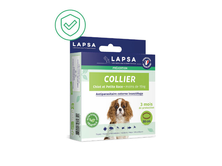 Lapsa Collar antiparasitario para perros pequeños y cachorros x1