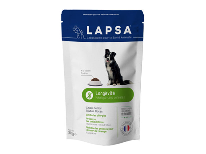 Crochete pentru câini seniori Lapsa Longevity Toate Rasele fără Cereale 12kg