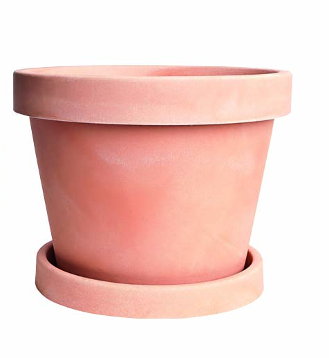 6.5 Gallon Decorative Pot (Color: Terra di Sienna, Includes Saucer: No)