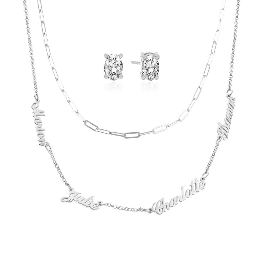 Last Minute Pack Heritage Multiple Name Necklace in Sterling Silver