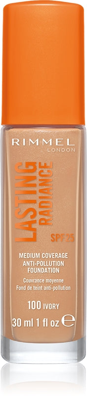 Rimmel Lasting Radiance Illuminating Foundation SPF 25 Color 100 Ivory 30 ml