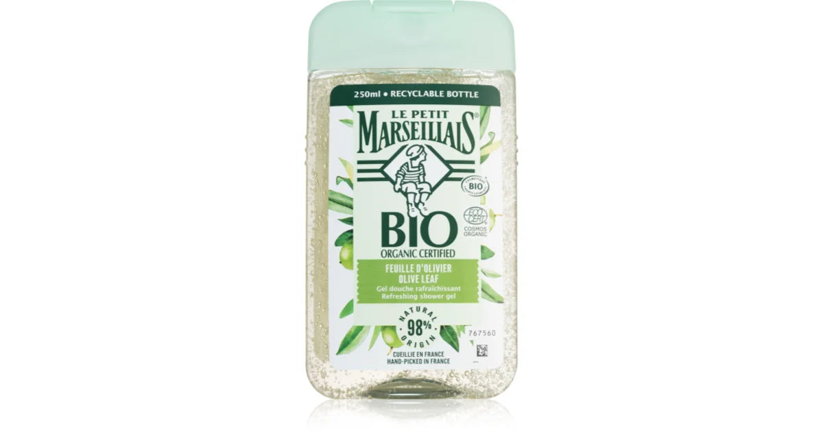 Le petit marseillais Bio Organiczny, certyfikowany odświeżający żel pod prysznic z liśćmi oliwnymi 250 ml