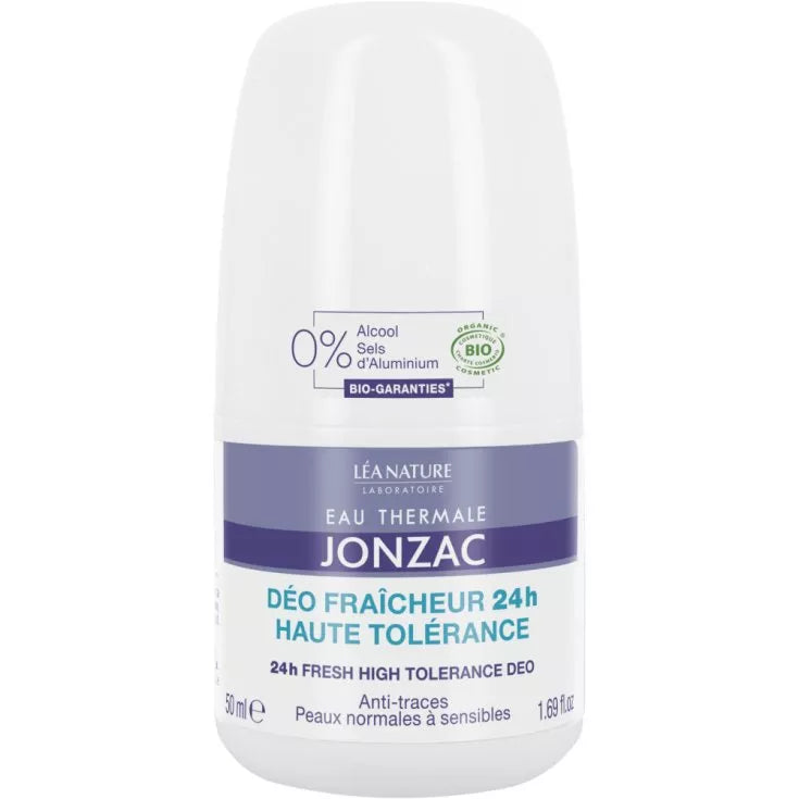 Eau thermale Jonzac Deodorant Friskhet Høy toleranse 24 timers Roll-on Bio 50ml