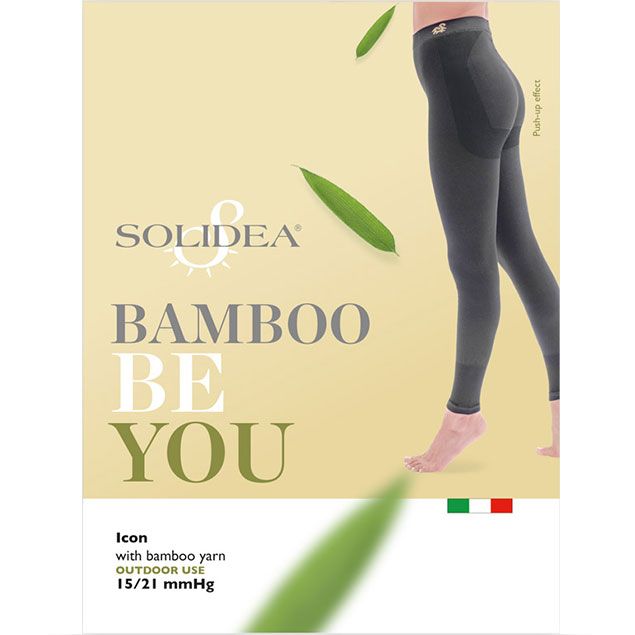 Solidea Leggings de compression Be You Bamboo Icon 15 21 mmHg Bleu marine 2M