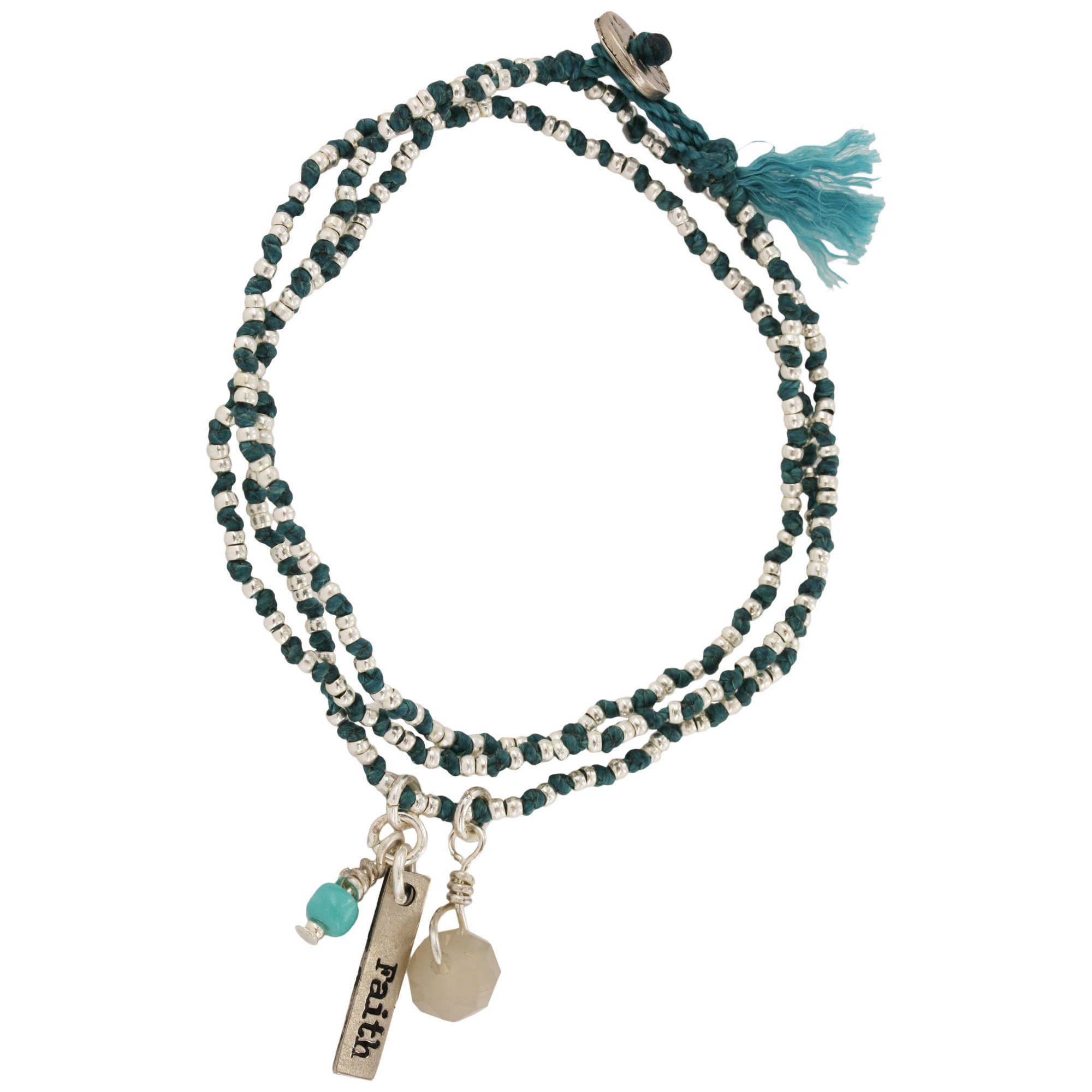 Life's Gifts Woven Necklace-Bracelet - Faith