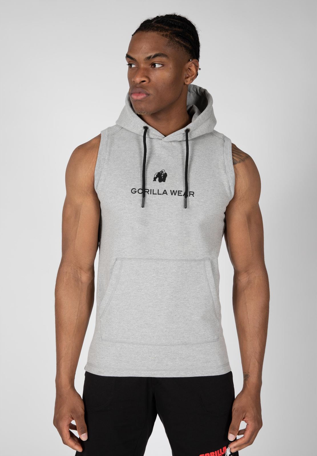 Lincoln Sleeveless Hoodie - Gray - M