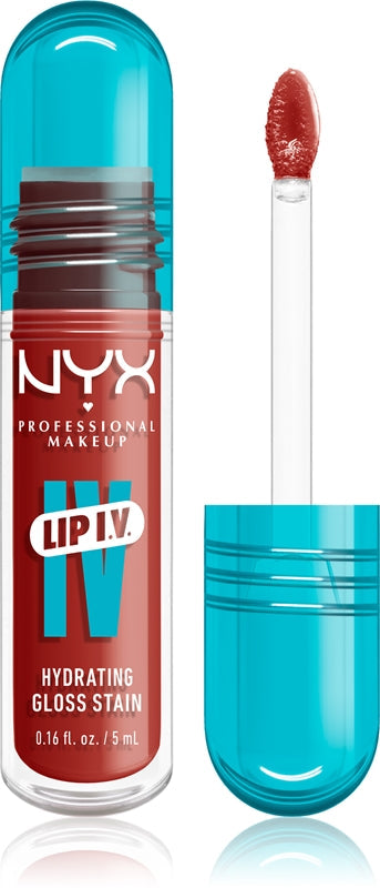 NYX Profesjonell makeup Lip IV langvarig lipgloss med fuktighetsgivende effekt, farge 12 - BURST THAT TANGI 5 ml