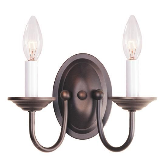 Livex Lighting Home Basics 9 Inch Wall Sconce Home Basics - 4152-07 - Transitional