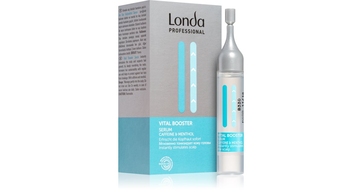 Londa Professionel Vital Booster hårserum styrkende og regenererende til beskadiget hår 6x9 ml