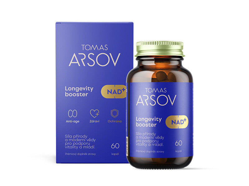 Tomas arsov Longevity booster NAD+ food supplement 60 capsules