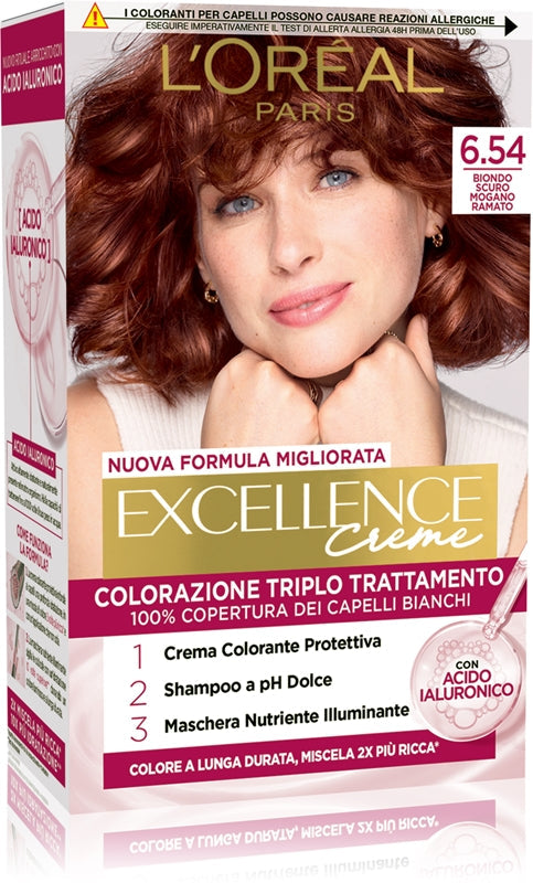 L'oreal farve triple treatment excellence n 6,54