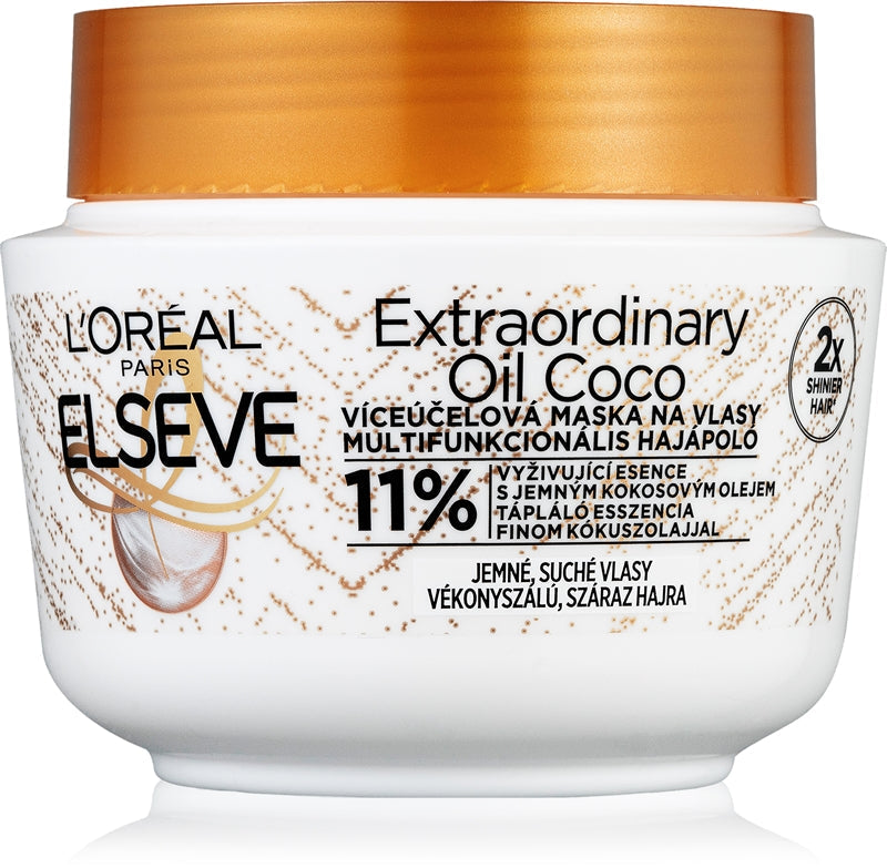 L´oréal professionnel Hair Mask with Coconut Oil for Normal and Dry Hair, Elseve Extraordinary 300 ml