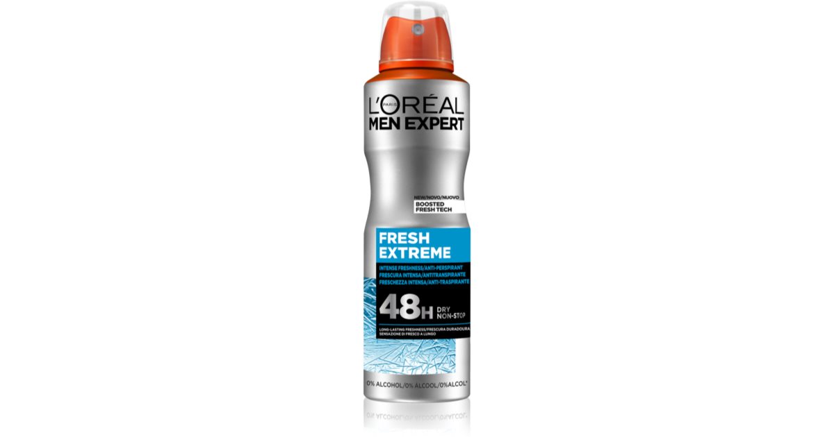 L'Oréal Paris Expert 48 timer tørr ikke-stop spray deodorant for menn 150 ml