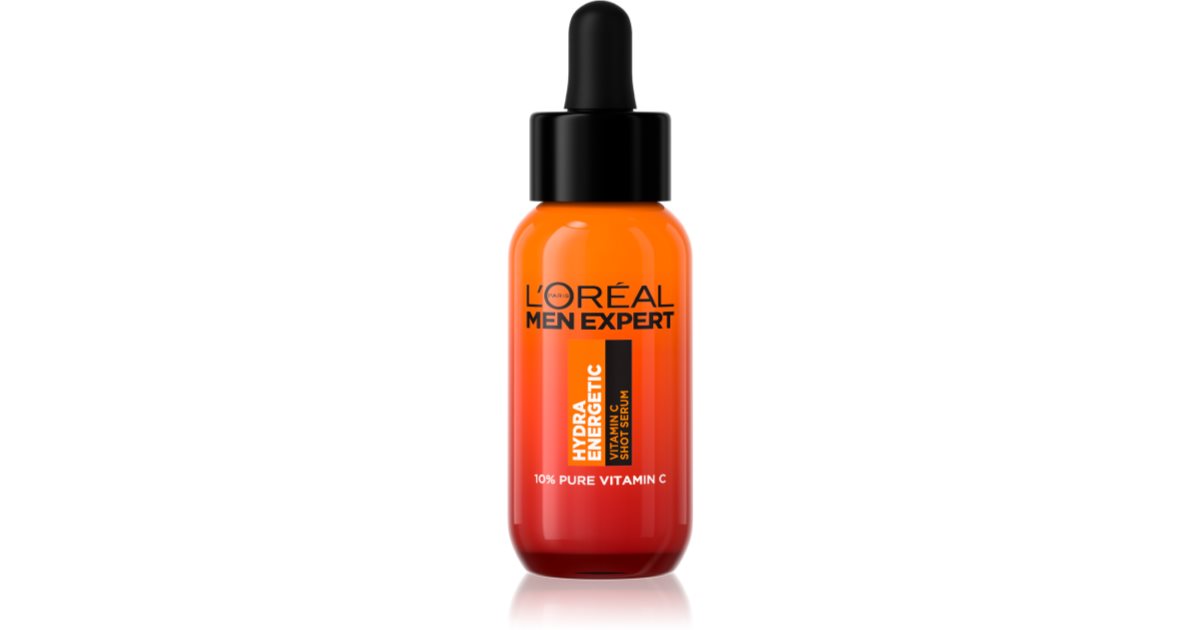 L'Oréal Men Expert Hydra Energetic Ser cu vitamina C împotriva semnelor de oboseală a pielii - 30 ml