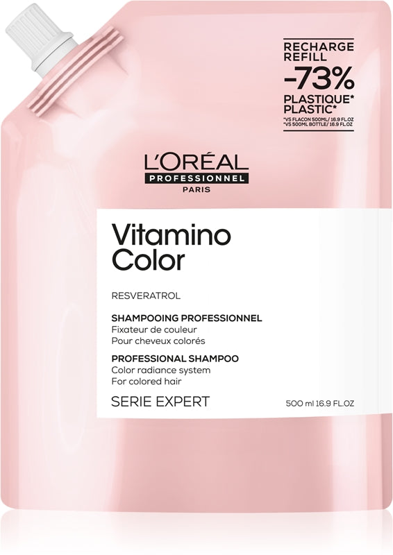 L'Oréal Professionnel Vitamino Color Eco-Refill Resveratrol Farbfixierungsshampoo 500 ml