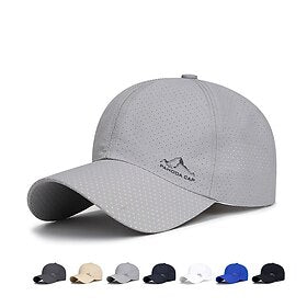 Homme Casquette de Baseball Casquette Noir Blanche Polyester Voyage Plage Extérieur Vacances Plein Ajustable Ecran Solaire Respirable Mode