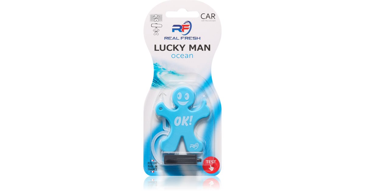 Real Fresh Lucky Man Ocean Car Air Freshener