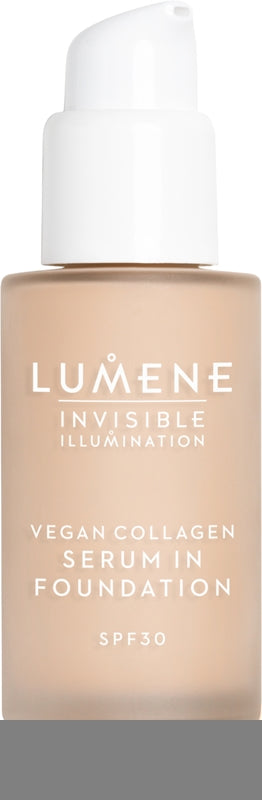 Lumene Serum pentru fond de ten cu iluminare invizibilă cu colagen vegan și hrănitor SPF 30 1,5 30 ml
